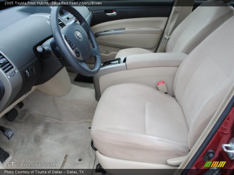 Salsa Red Pearl / Ivory/Brown 2005 Toyota Prius Hybrid