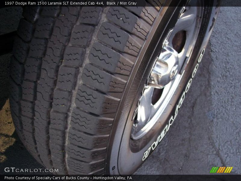 Black / Mist Gray 1997 Dodge Ram 1500 Laramie SLT Extended Cab 4x4