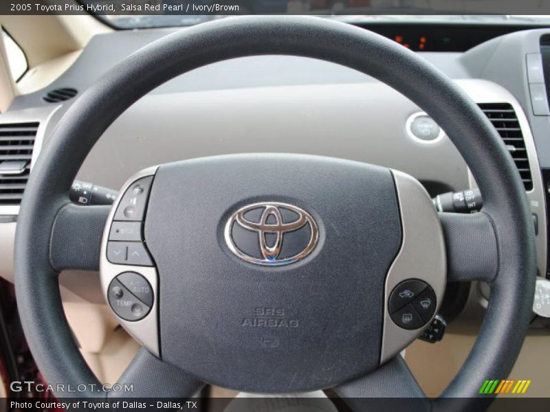 Salsa Red Pearl / Ivory/Brown 2005 Toyota Prius Hybrid