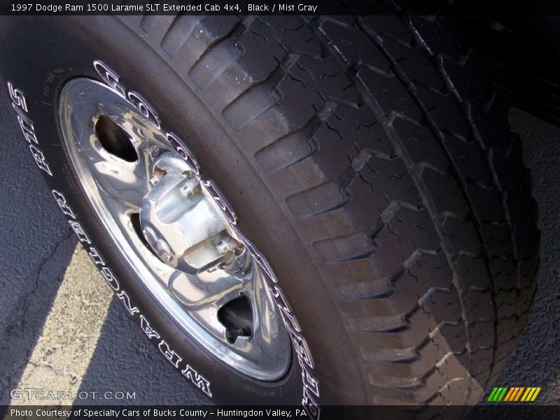 Black / Mist Gray 1997 Dodge Ram 1500 Laramie SLT Extended Cab 4x4