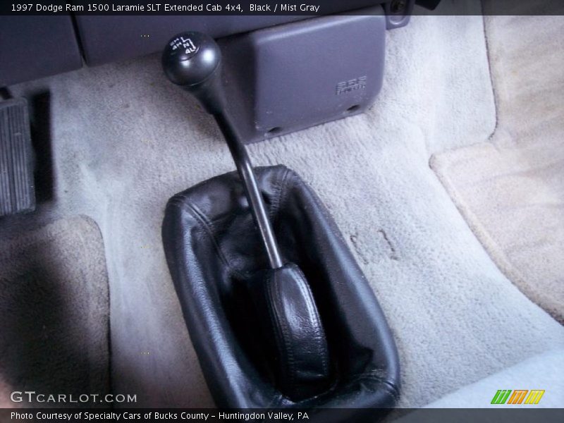Black / Mist Gray 1997 Dodge Ram 1500 Laramie SLT Extended Cab 4x4