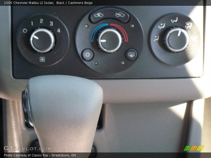 Black / Cashmere Beige 2006 Chevrolet Malibu LS Sedan