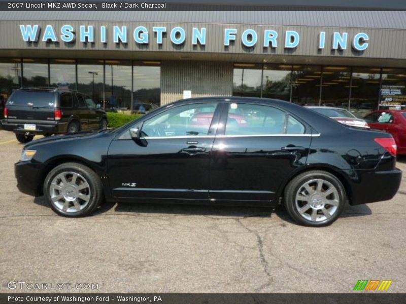 Black / Dark Charcoal 2007 Lincoln MKZ AWD Sedan