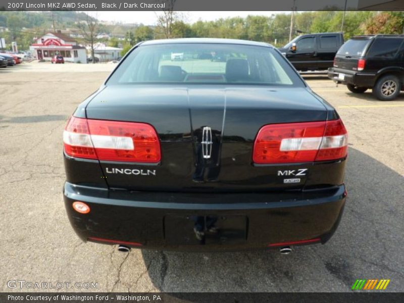 Black / Dark Charcoal 2007 Lincoln MKZ AWD Sedan