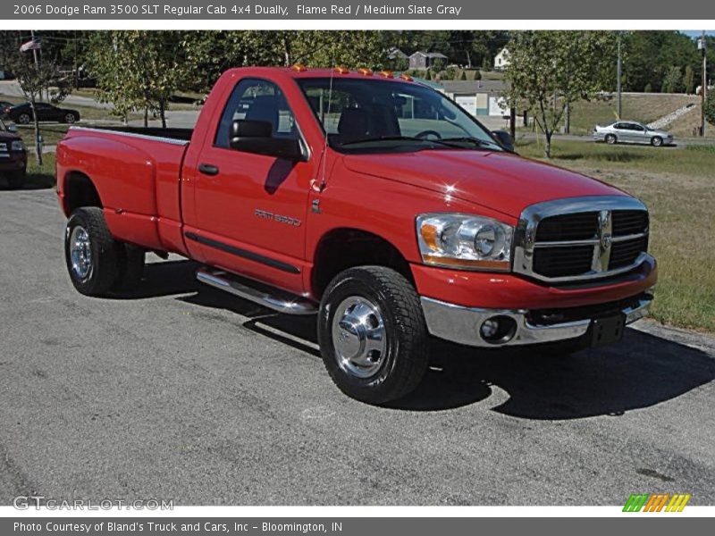 Flame Red / Medium Slate Gray 2006 Dodge Ram 3500 SLT Regular Cab 4x4 Dually
