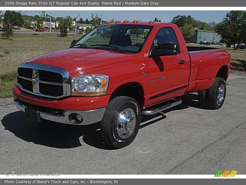 Flame Red / Medium Slate Gray 2006 Dodge Ram 3500 SLT Regular Cab 4x4 Dually