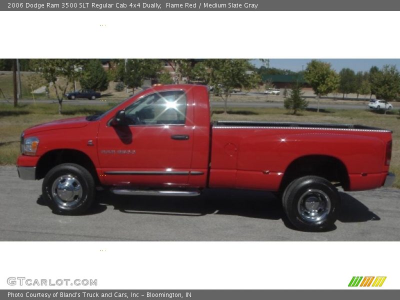 Flame Red / Medium Slate Gray 2006 Dodge Ram 3500 SLT Regular Cab 4x4 Dually