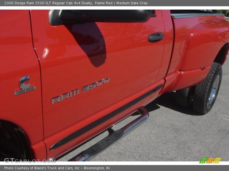 Flame Red / Medium Slate Gray 2006 Dodge Ram 3500 SLT Regular Cab 4x4 Dually