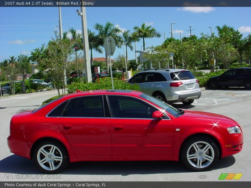Brilliant Red / Ebony 2007 Audi A4 2.0T Sedan