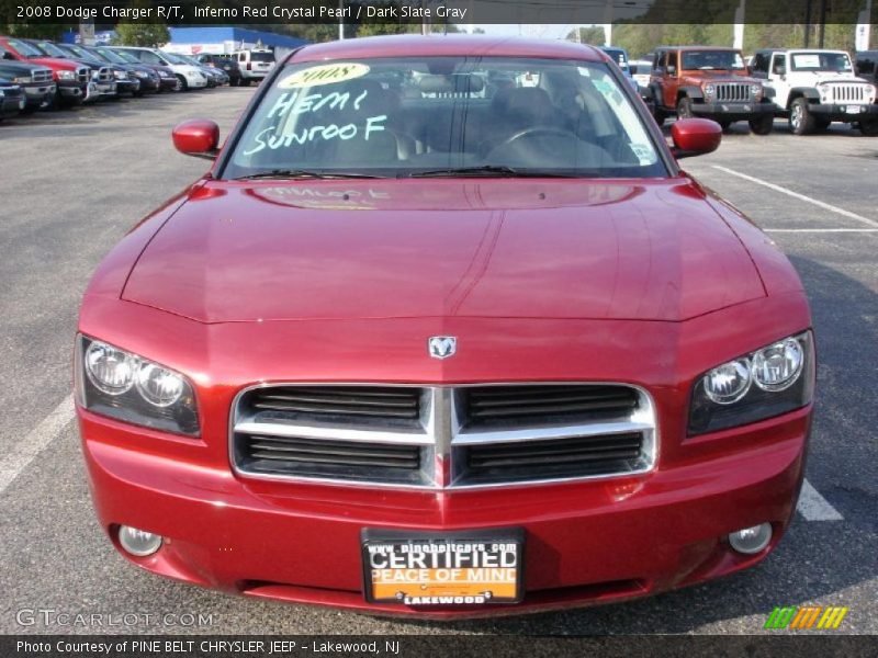 Inferno Red Crystal Pearl / Dark Slate Gray 2008 Dodge Charger R/T