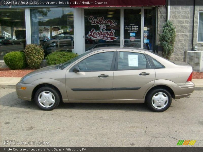 Arizona Beige Metallic / Medium Graphite 2004 Ford Focus LX Sedan