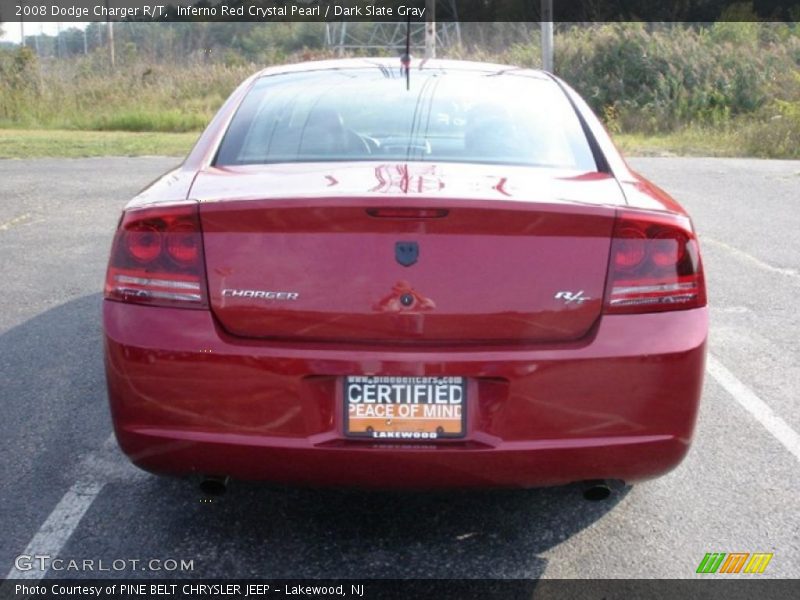 Inferno Red Crystal Pearl / Dark Slate Gray 2008 Dodge Charger R/T