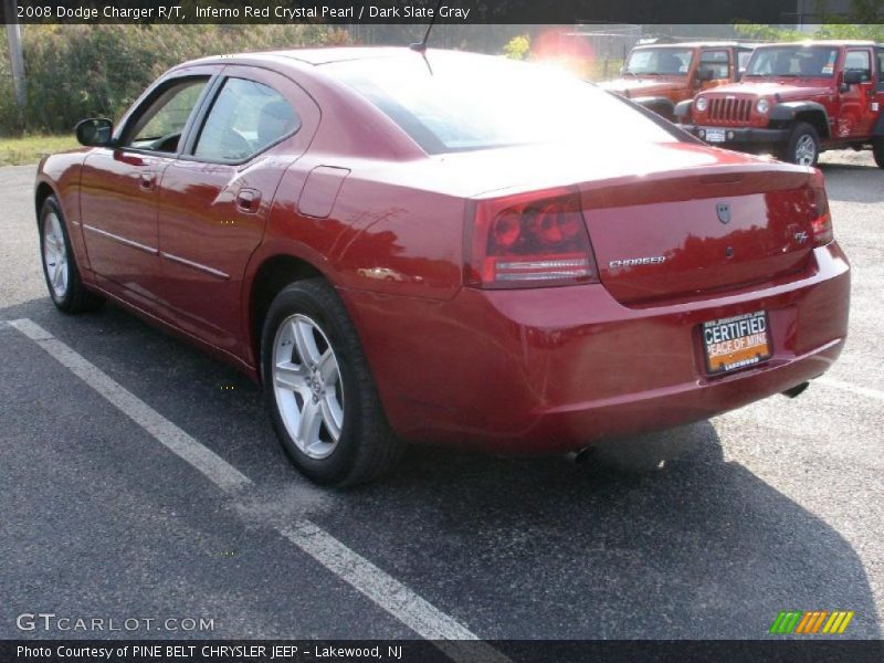 Inferno Red Crystal Pearl / Dark Slate Gray 2008 Dodge Charger R/T