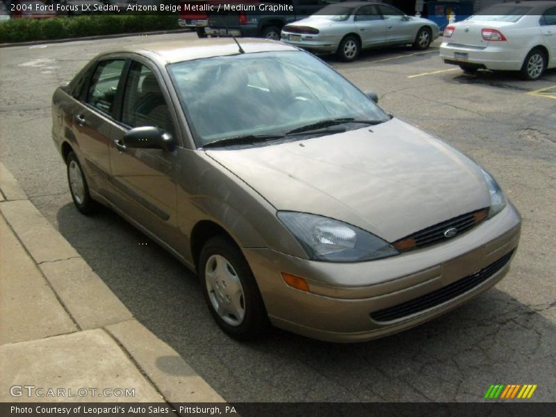 Arizona Beige Metallic / Medium Graphite 2004 Ford Focus LX Sedan