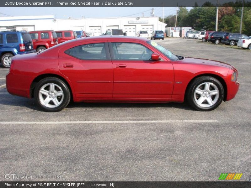 Inferno Red Crystal Pearl / Dark Slate Gray 2008 Dodge Charger R/T