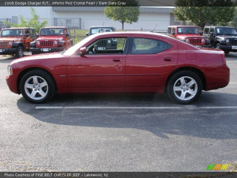 Inferno Red Crystal Pearl / Dark Slate Gray 2008 Dodge Charger R/T