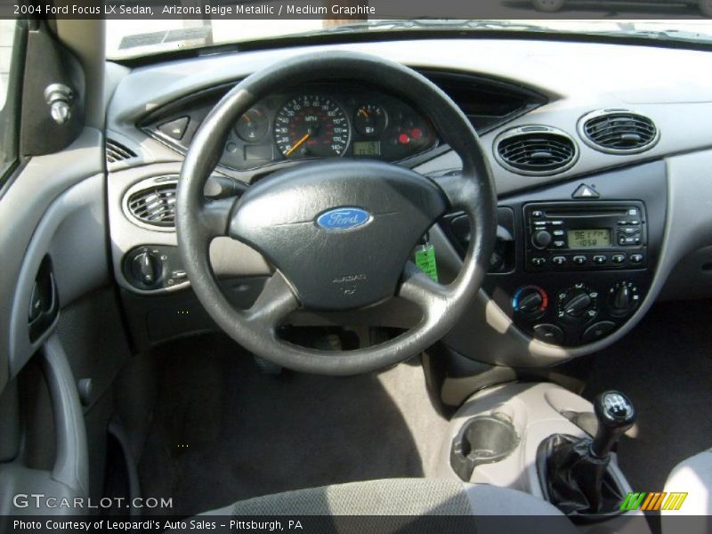 Arizona Beige Metallic / Medium Graphite 2004 Ford Focus LX Sedan