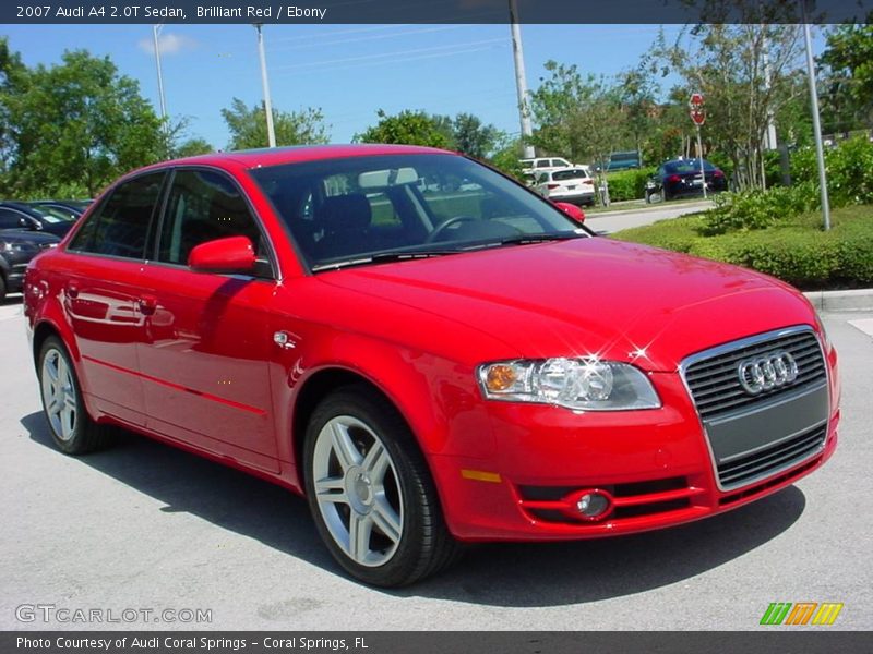 Brilliant Red / Ebony 2007 Audi A4 2.0T Sedan