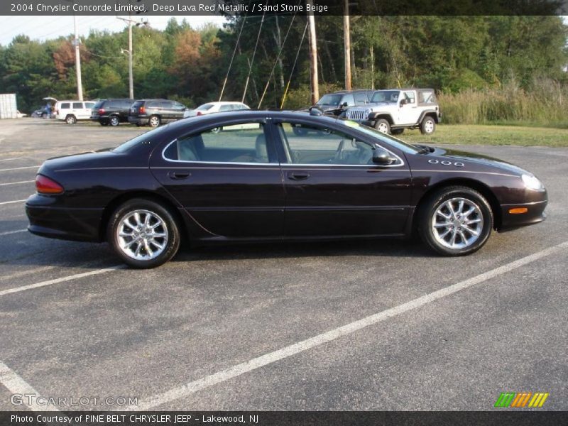 Deep Lava Red Metallic / Sand Stone Beige 2004 Chrysler Concorde Limited