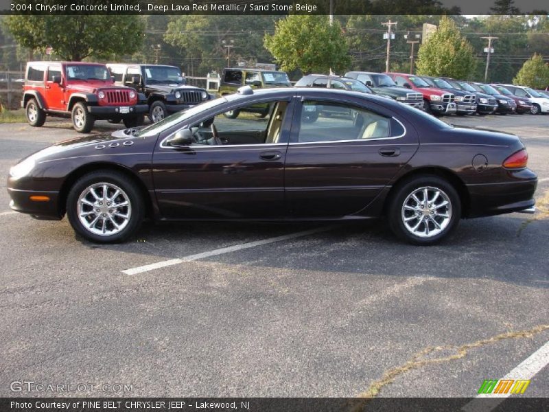 Deep Lava Red Metallic / Sand Stone Beige 2004 Chrysler Concorde Limited