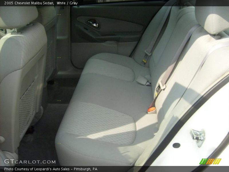 White / Gray 2005 Chevrolet Malibu Sedan