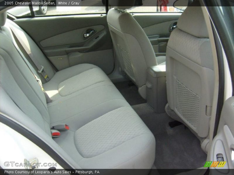 White / Gray 2005 Chevrolet Malibu Sedan