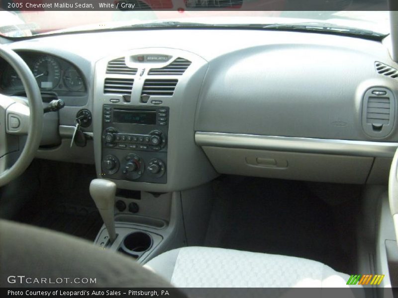 White / Gray 2005 Chevrolet Malibu Sedan
