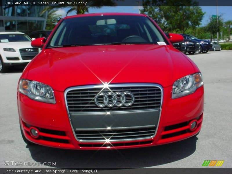 Brilliant Red / Ebony 2007 Audi A4 2.0T Sedan