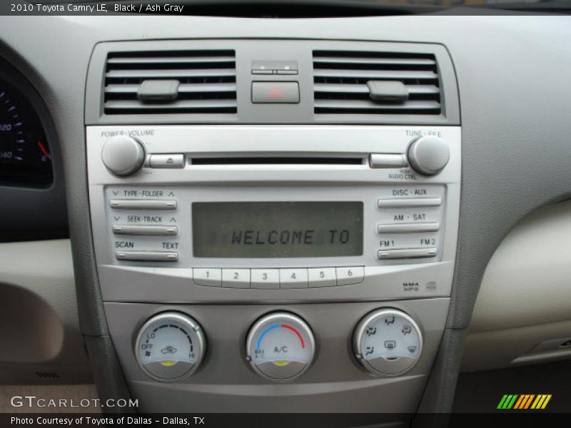 Black / Ash Gray 2010 Toyota Camry LE