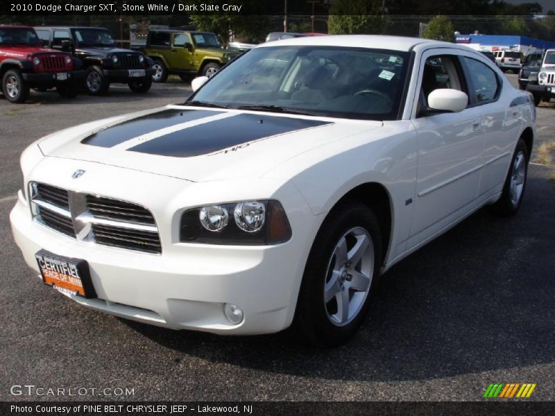 Stone White / Dark Slate Gray 2010 Dodge Charger SXT