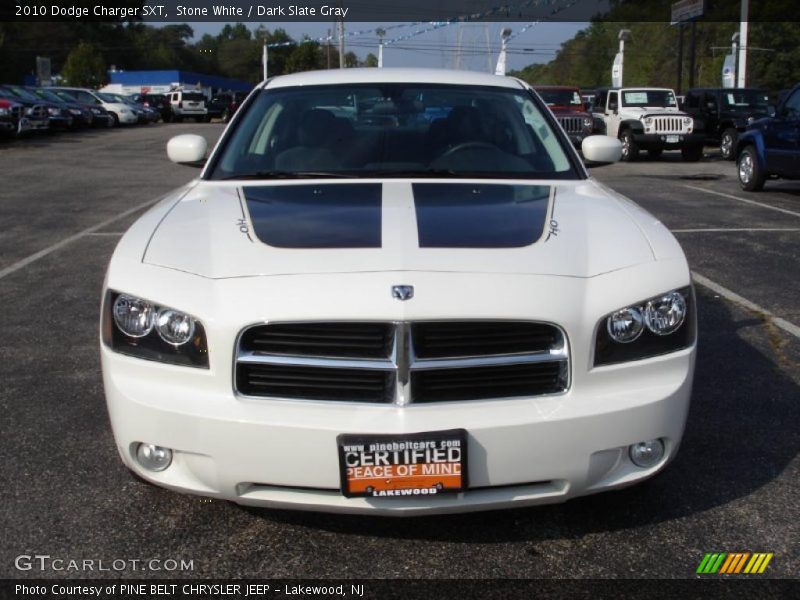 Stone White / Dark Slate Gray 2010 Dodge Charger SXT