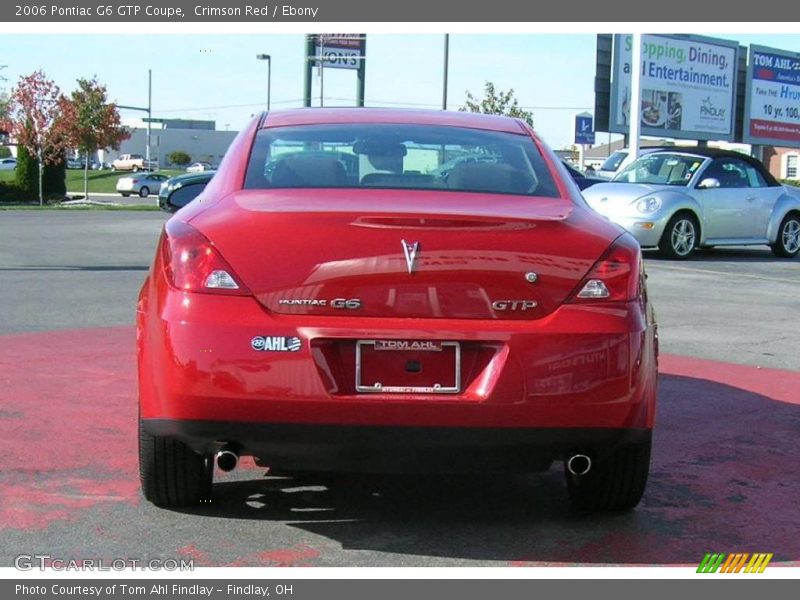 Crimson Red / Ebony 2006 Pontiac G6 GTP Coupe