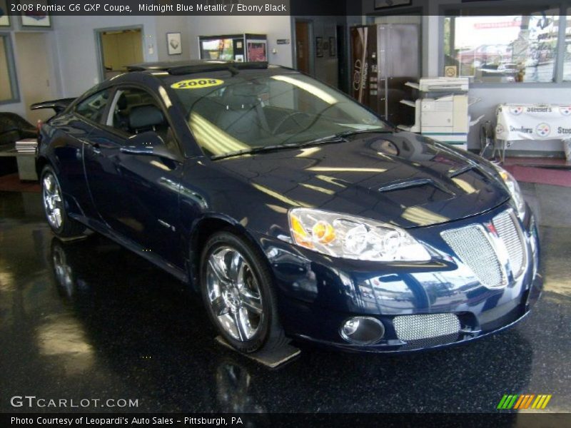 Midnight Blue Metallic / Ebony Black 2008 Pontiac G6 GXP Coupe