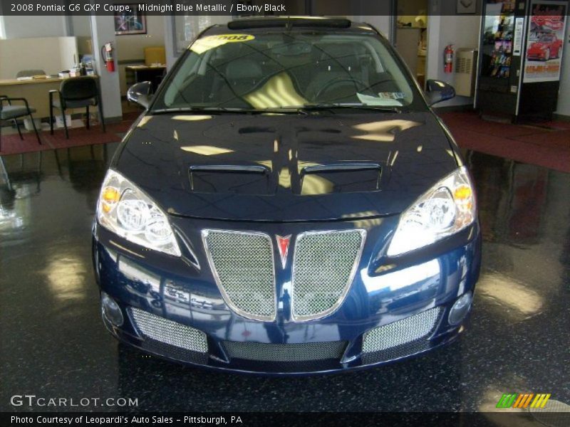 Midnight Blue Metallic / Ebony Black 2008 Pontiac G6 GXP Coupe