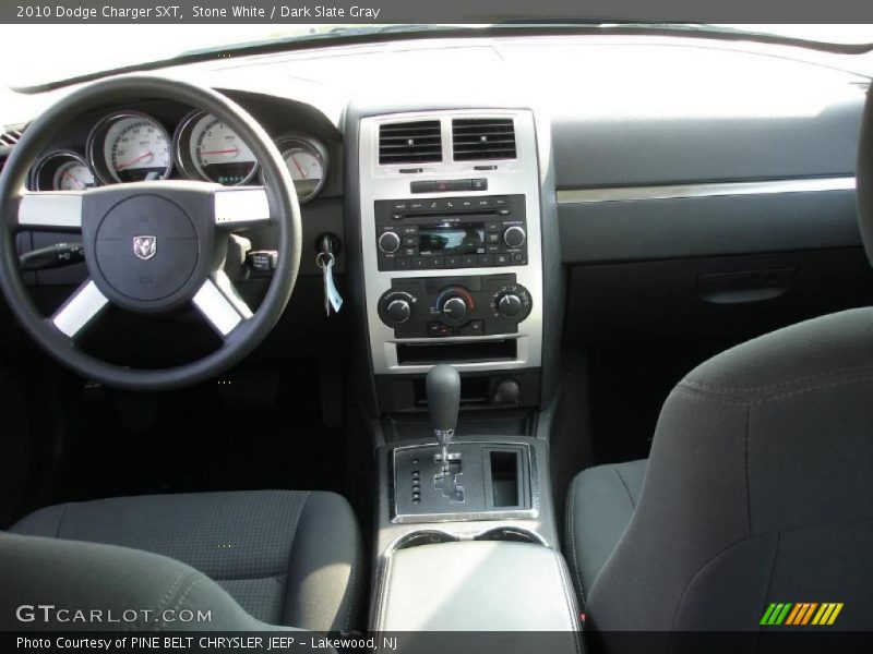 Stone White / Dark Slate Gray 2010 Dodge Charger SXT