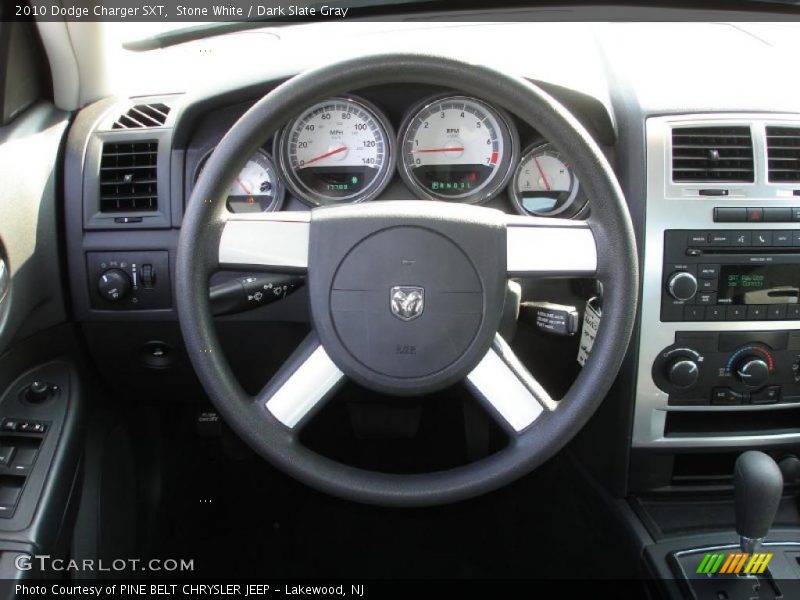 Stone White / Dark Slate Gray 2010 Dodge Charger SXT