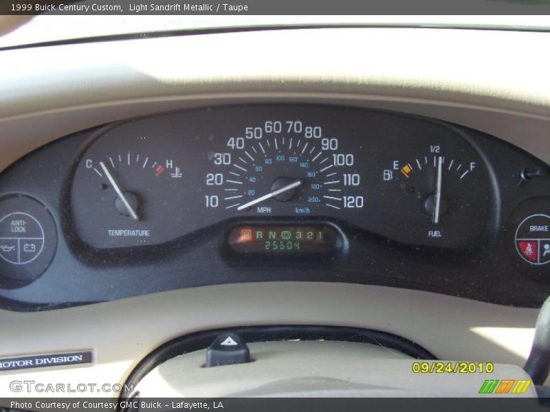Light Sandrift Metallic / Taupe 1999 Buick Century Custom