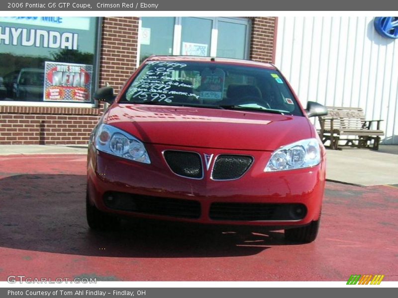 Crimson Red / Ebony 2006 Pontiac G6 GTP Coupe