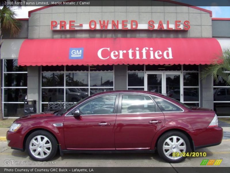 Merlot Metallic / Camel 2008 Ford Taurus Limited