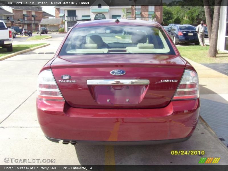Merlot Metallic / Camel 2008 Ford Taurus Limited