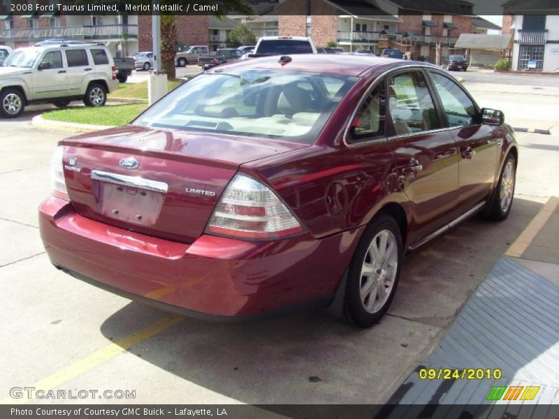 Merlot Metallic / Camel 2008 Ford Taurus Limited