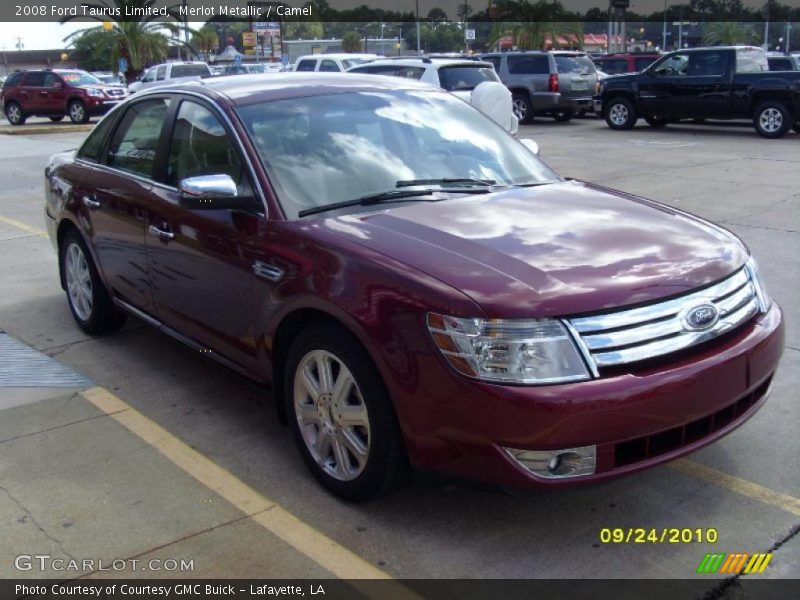 Merlot Metallic / Camel 2008 Ford Taurus Limited