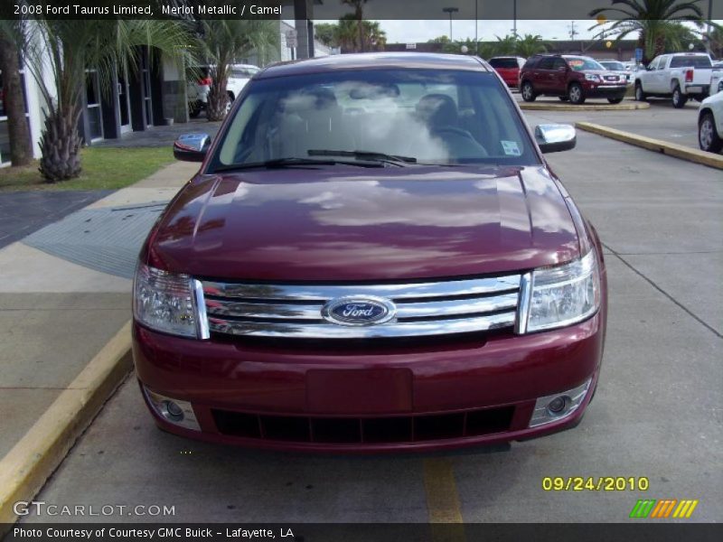 Merlot Metallic / Camel 2008 Ford Taurus Limited
