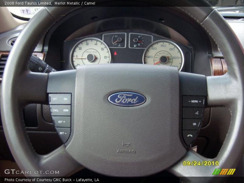 Merlot Metallic / Camel 2008 Ford Taurus Limited