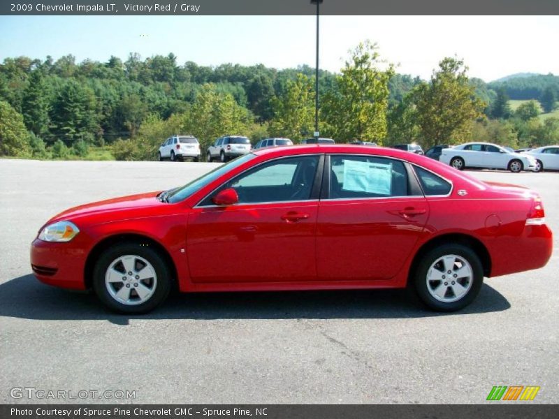Victory Red / Gray 2009 Chevrolet Impala LT