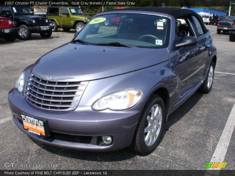Opal Gray Metallic / Pastel Slate Gray 2007 Chrysler PT Cruiser Convertible