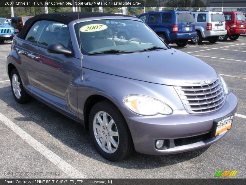 Opal Gray Metallic / Pastel Slate Gray 2007 Chrysler PT Cruiser Convertible