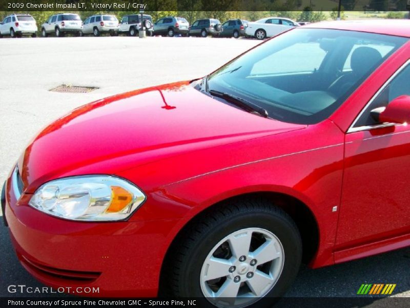 Victory Red / Gray 2009 Chevrolet Impala LT