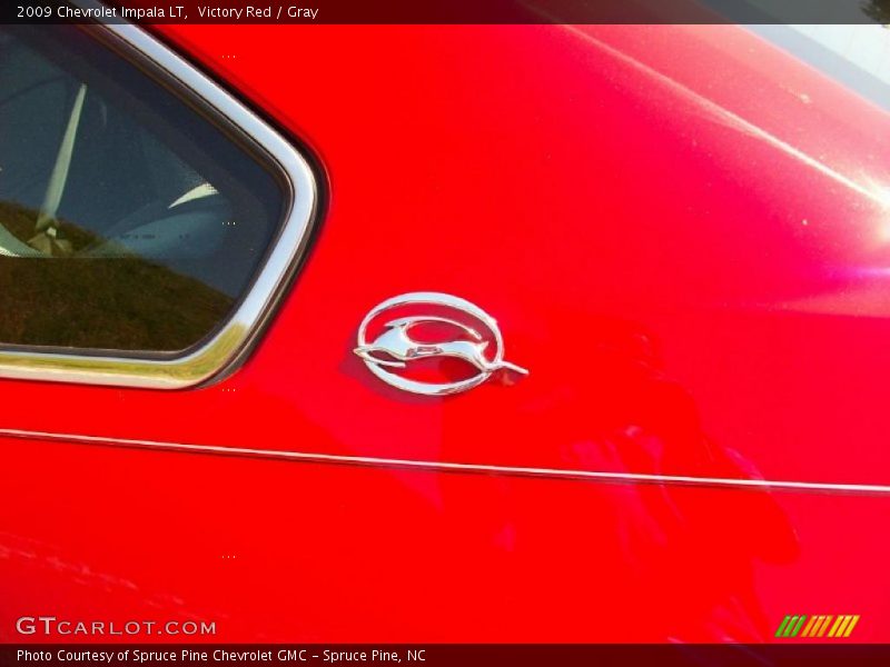 Victory Red / Gray 2009 Chevrolet Impala LT