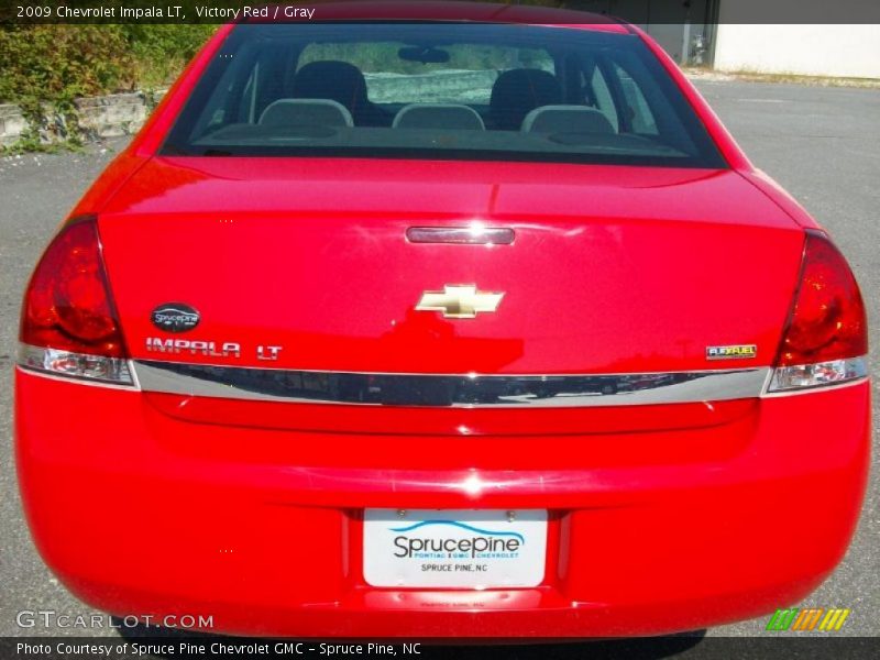 Victory Red / Gray 2009 Chevrolet Impala LT